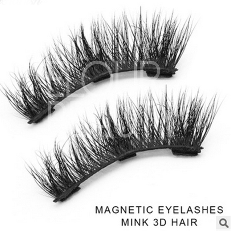 Mink fur 3d magnetic eyelashes best quality China manufacturers EA13